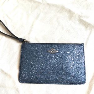 Coach Sparkling Blue Wristlet